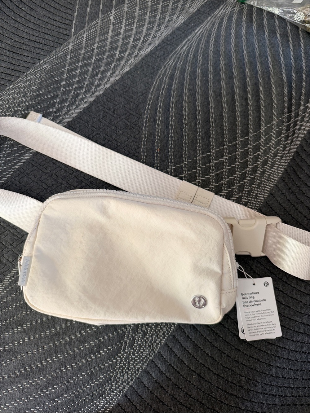 lululemon athletica Cream Belt Bag with Adjustable Strap